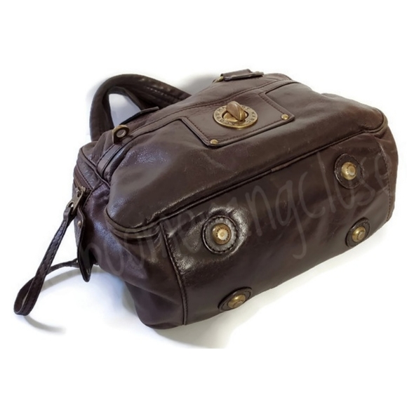 Marc by Marc Jacobs Turnlock Posh Leather Satchel - Picture 3 of 9